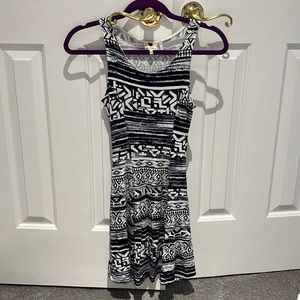 White and Navy Blue One Clothing Dress